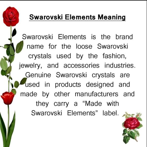 Swarovski Stones - 2 CTW Clear CRYSTAL Stud Earrings - 14KT Gold Overlay - Picture 3 of 9